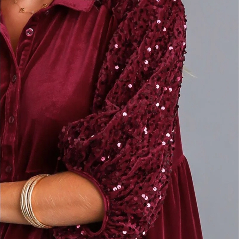 Umgee Maroon Knit Sweater